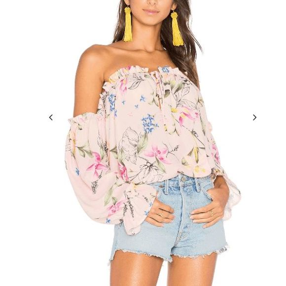 Yumi Kim REVOLVE Dream On Top in Cabana Party Pink Floral, Size Medium, MP $185 - Picture 1 of 15